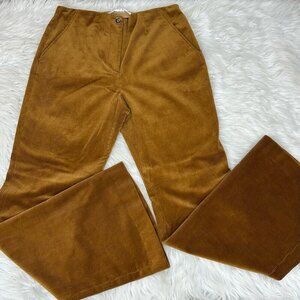 Veronica Beard Women’s Brown Hi-Rise Wide Leg Corduroy Designer Pants US 10/W30